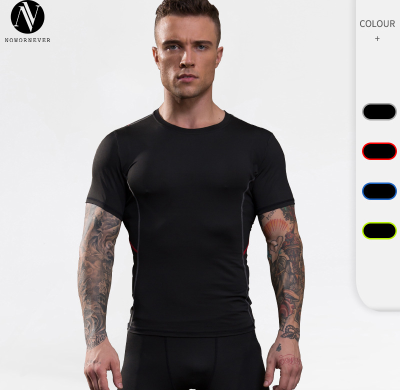 OEM & ODM Men's Compression Short Sleeve Sports Training Fitness Wear - High-Elastic, Quick-Dry, Moisture-Wicking Breathable T-Shirt for Wholesale & Sourcing Agents91204