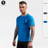 91205Men's Fitness Printed Short Sleeve Sports T-Shirt - OEM & ODM High-Elastic Compression Design - Quick-Dry, Breathable Fabric for Enhanced Performance - Ideal for Wholesale & Sourcing Agents