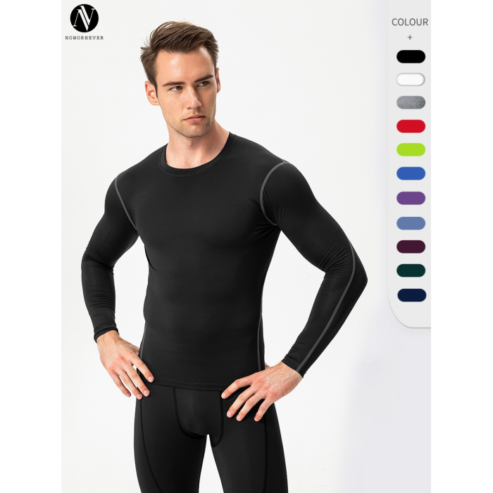 OEM & ODM Men's Compression Training PRO Sports Fitness Running Long Sleeve Moisture-Wicking Quick-Dry T-Shirt 1019 | Wholesale Activewear & Sourcing Agents