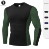 OEM & ODM Special Offer: Men's Fitness Quick-Dry Long Sleeve Sports Running T-Shirt - High-Elastic Moisture-Wicking Compression Wear for Wholesale & Sourcing Agents01508