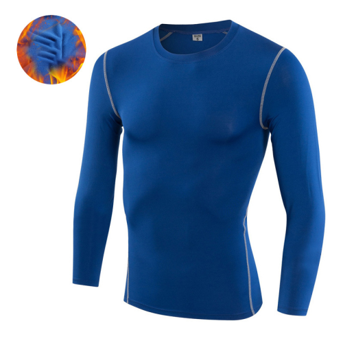 OEM & ODM Winter Fleece-Lined PRO Fitness Compression Men's Long Sleeve T-Shirt - Quick-Dry Sports Training Wear for Wholesalers and Sourcing Agents1021