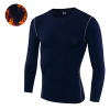 OEM & ODM Winter Fleece-Lined PRO Fitness Compression Men's Long Sleeve T-Shirt - Quick-Dry Sports Training Wear for Wholesalers and Sourcing Agents1021