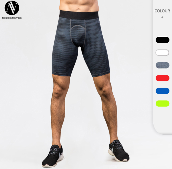 OEM & ODM Men's 3D Stereoscopic Print Training Fitness Running Sports Shorts - High Elastic Compression Quick-Dry Activewear for Wholesale and Sourcing Agents4005
