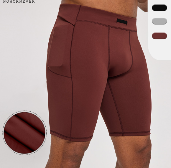 OEM & ODM European & American Strong Shaping Men's Summer Quick-Dry Breathable Sports Shorts - Sweat-Inducing Training 5/4 Pants for Wholesale & Sourcing Agents51442