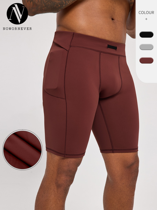 OEM & ODM European & American Strong Shaping Men's Summer Quick-Dry Breathable Sports Shorts - Sweat-Inducing Training 5/4 Pants for Wholesale & Sourcing Agents51442