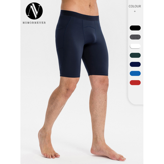Men's Compression Sports Shorts - Quick-Dry High-Elastic Training Pants with Pocket | OEM & ODM Available for Wholesale, Sourcing Agents - Ideal for Fitness & Running11408