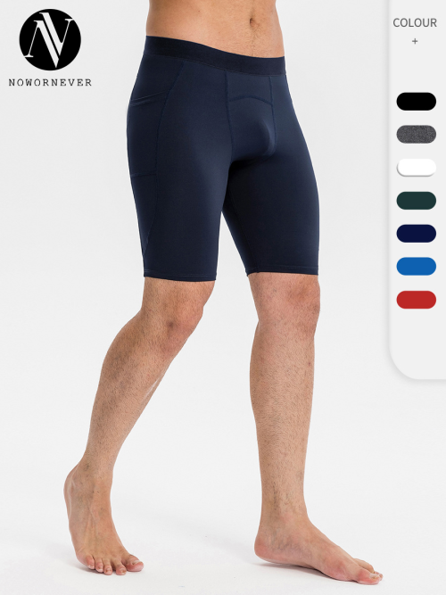 Men's Compression Sports Shorts - Quick-Dry High-Elastic Training Pants with Pocket | OEM & ODM Available for Wholesale, Sourcing Agents - Ideal for Fitness & Running11408