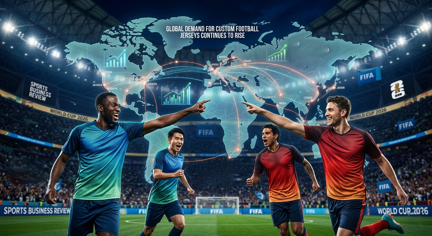 Custom Football Jerseys Surge Ahead of Global Football Events How NOWORNEVER Supports Modern Teamwear Demand
