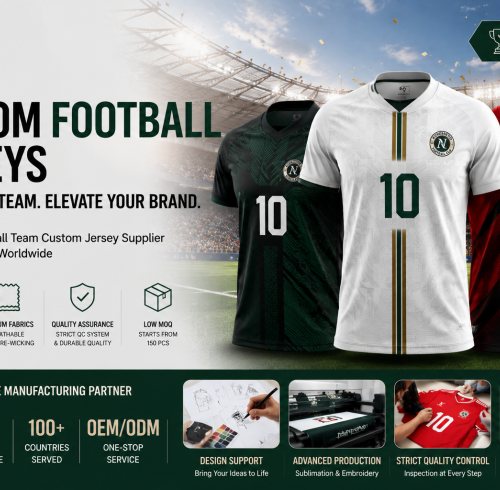 Custom Football Jerseys Surge Ahead of Global Football Events: How NOWORNEVER Supports Modern Teamwear Demand