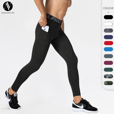 OEM/ODM Men's Fitness Long Pants with Pocket - High-Elastic, Moisture-Wicking, Quick-Dry Compression Trousers for PRO Running & Training | Bulk Sourcing Available1080