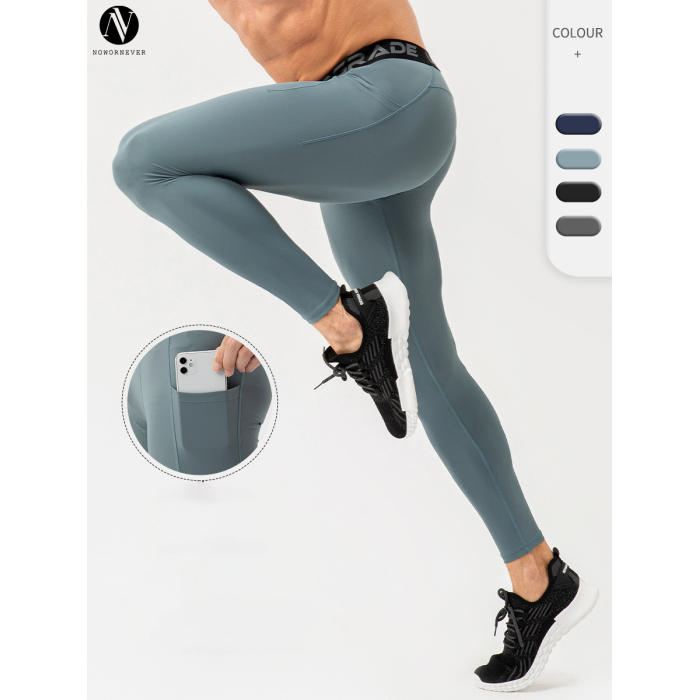 Men's High-Elastic Compression Long Pants - Shaping Strong Wrap Fitness Trousers with Pocket | OEM & ODM Services for Wholesale Activewear and Global Brand Partnerships21336