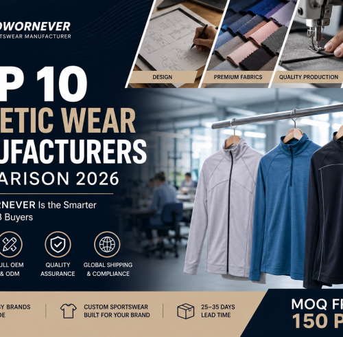 Top 10 Athletic Wear Manufacturers Compared: Why B2B Buyers Choose NOWORNEVER as Their Sportswear Supplier