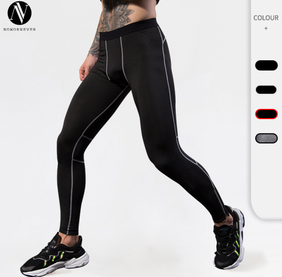 Wholesale Men's Sports Long Pants - Premium High-Elastic Quick-Dry Compression Trousers for Night Running & Fitness Training | OEM/ODM Available | Special Offer Model 91301