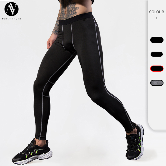 Wholesale Men's Sports Long Pants - Premium High-Elastic Quick-Dry Compression Trousers for Night Running & Fitness Training | OEM/ODM Available | Special Offer Model 91301