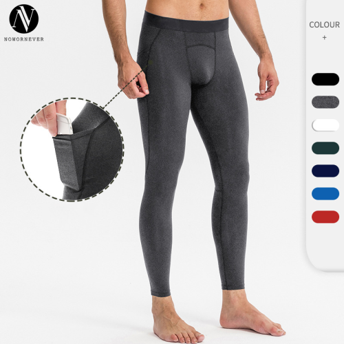 Men's Compression Long Pants for Fitness - Quick-Dry, Moisture-Wicking, High-Elastic Running Trousers with Pocket | OEM, ODM, Wholesale Activewear Supplier11322