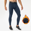 High-Elastic Winter Nylon Fleece-Lined Men's Compression Pants | OEM & ODM Available | Long Trousers for Fitness Training & Running Base Layer | Sourcing Agents Welcome | Style 21334
