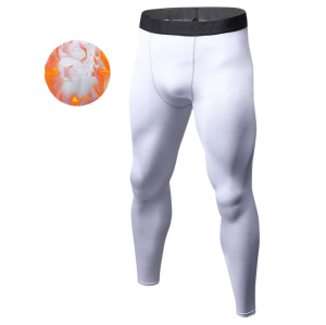 1022Custom OEM & ODM Winter Fleece-Lined PRO Sports Compression Long Pants | Quick-Dry Fitness Apparel, Moisture-Wicking Slim-Fit | Ideal for Wholesale & Sourcing in North America & Europe