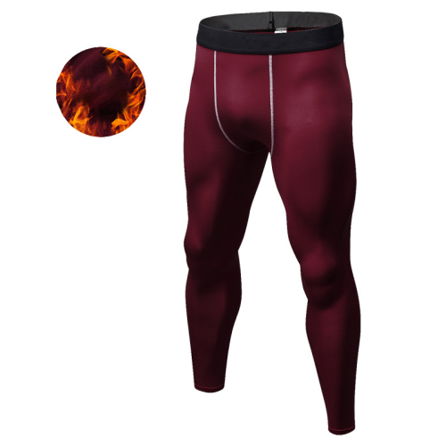 1022Custom OEM & ODM Winter Fleece-Lined PRO Sports Compression Long Pants | Quick-Dry Fitness Apparel, Moisture-Wicking Slim-Fit | Ideal for Wholesale & Sourcing in North America & Europe