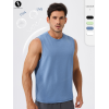 Bulk Men's Running Fitness Quick-Dry Sleeveless Vest - Anti-Bacterial, Breathable Sports Tank Top with Sun Protection | OEM & ODM Solutions 51119 for Wholesale Partners