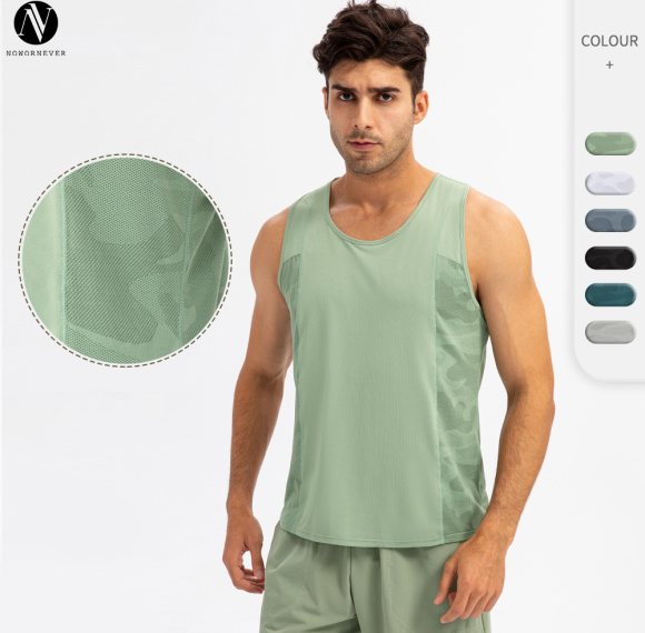 Wholesale Men's Spring/Summer Sports Vest - Quick-Dry Breathable Loose T-Shirt for Fitness & Outdoor Training | OEM & ODM Services Available 21112