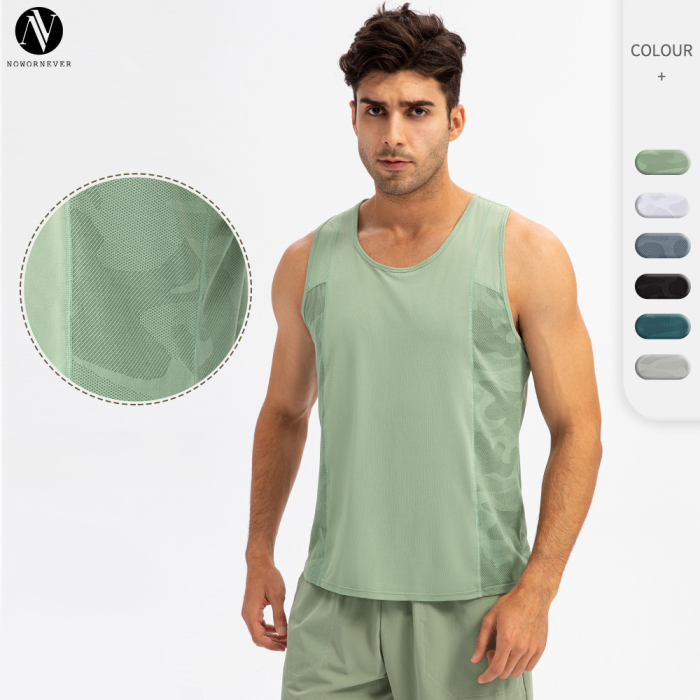 Wholesale Men's Spring/Summer Sports Vest - Quick-Dry Breathable Loose T-Shirt for Fitness & Outdoor Training | OEM & ODM Services Available 21112