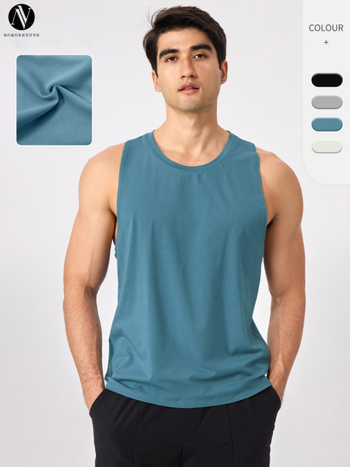 Wholesale Men's Modal Loose Sports Vest - Cooling & Breathable Sleeveless Fitness Tank Top | OEM/ODM Solutions for Outdoor Training51140