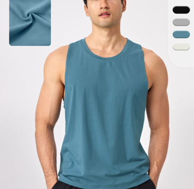 Wholesale Men's Modal Loose Sports Vest - Cooling & Breathable Sleeveless Fitness Tank Top | OEM/ODM Solutions for Outdoor Training51140