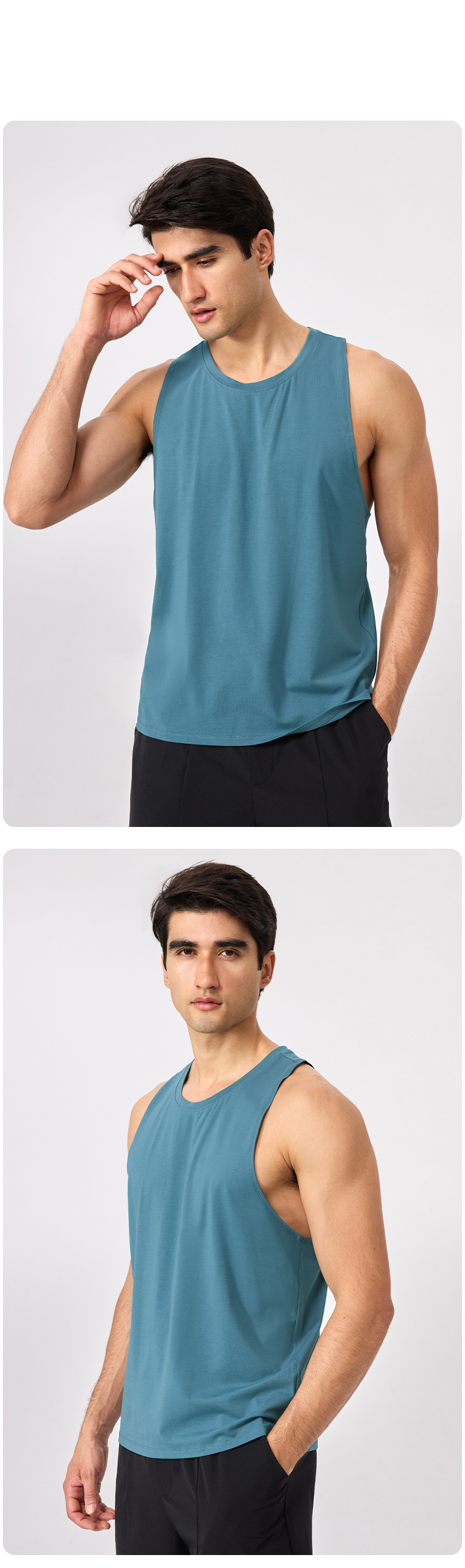 breathable sleeveless fitness tank top