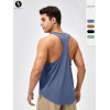 41115European & American Men's Loose Fitness Vest | OEM, ODM & Wholesale Sports Top | Quick-Dry Breathable Round Neck Training Tank Top | Your Trusted Sourcing Partner for Quality Gym Apparel