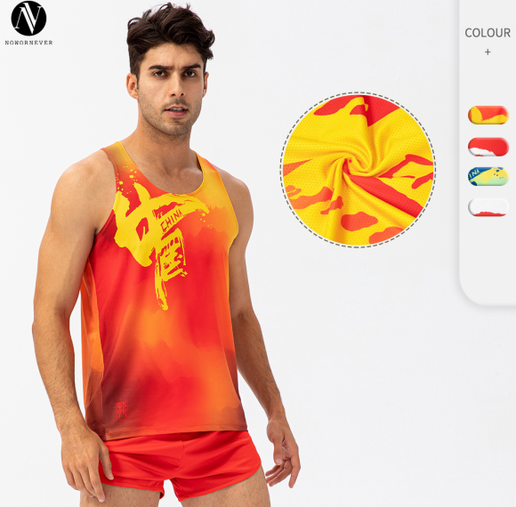 Y132202Summer Quick-Dry Marathon Sports Vest for Men - Breathable Fitness Tank Top | OEM & ODM Solutions | Parent-Child Matching Running Apparel | Wholesale Activewear Sourcing Services