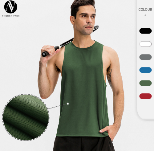 Men's Breathable Loose Sports Vest - Quick-Dry Tank Top for Running & Basketball Training | OEM, ODM Services | Wholesale Sourcing for Activewear & Sportswear01107