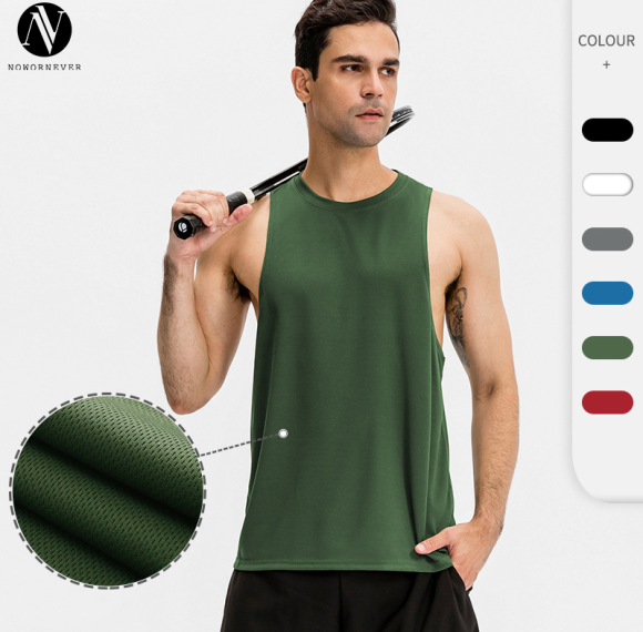 Men's Breathable Loose Sports Vest - Quick-Dry Tank Top for Running & Basketball Training | OEM, ODM Services | Wholesale Sourcing for Activewear & Sportswear01107