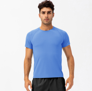 Spring/Summer Men's Loose Running Quick-Dry T-Shirt - Short Sleeve, Round Neck, Moisture-Wicking Fabric | Custom OEM & ODM Manufacturing for Wholesale21220