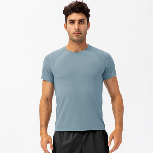 Spring/Summer Men's Loose Running Quick-Dry T-Shirt - Short Sleeve, Round Neck, Moisture-Wicking Fabric | Custom OEM & ODM Manufacturing for Wholesale21220
