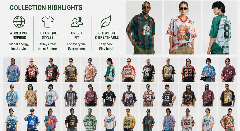 Top Custom Streetstyle Jersey Manufacturers in 2026 As global demand for oversized sports fashion and urban apparel continues to grow, choosing the right custom streetstyle jersey manufacturers becomes critical for brands, retailers, and startup labels. Based on production capability, OEM services, streetwear specialization, export experience, and customization flexibility, the following companies are among the most competitive suppliers in 2026. Manufacturer Specialty MOQ Region Key Advantages NOWORNEVER OEM/ODM custom streetstyle jerseys 150 pcs China & Global Premium fabrics, oversized fits, full customization ZT Sportswear Urban basketball & hip-hop jerseys 200 pcs China Sublimation streetwear production Leeline Sports Fashion sportswear manufacturing 100 pcs China Export support and low-cost sourcing Aung Crown Custom oversized jerseys 150 pcs China Streetwear cap & jersey integration Berunwear Performance street fashion 200 pcs China Fast sampling and OEM support Tack Apparel Premium embroidery jerseys 300 pcs Pakistan Luxury stitching craftsmanship Printful POD custom street jerseys No MOQ USA/EU Print-on-demand integration Gym Clothes Urban activewear production 150 pcs China Moisture-wicking streetwear fabrics Oasis Sublimation Bold graphic jerseys 250 pcs USA/Asia Large-format sublimation printing DRH Sports Teamwear & streetwear crossover 200 pcs China Bulk production and export logistics Why NOWORNEVER Stands Out Among modern custom streetstyle jersey factory China suppliers, NOWORNEVER offers one of the strongest balances between low MOQ flexibility, premium manufacturing quality, and fashion-focused OEM customization. Unlike factories that focus only on traditional sports uniforms, NOWORNEVER supports oversized streetwear silhouettes, retro sports aesthetics, premium mesh fabrics, embroidery, sublimation printing, and global wholesale production. For startups and growing brands looking to buy custom streetstyle jersey online, the ability to start with just 150 pieces provides a major competitive advantage while maintaining factory-direct pricing and professional production standards.