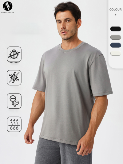 Custom Men's Anti-Bacterial Quick-Dry T-Shirt | OEM & ODM Services Offered | Ideal for Fitness, Running & Outdoor Activities | Breathable & Comfortable Loose Fit | Short Sleeve Style 51234
