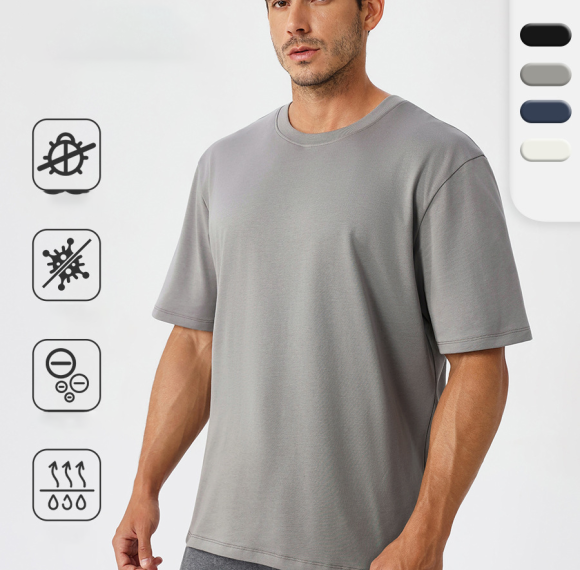 Custom Men's Anti-Bacterial Quick-Dry T-Shirt | OEM & ODM Services Offered | Ideal for Fitness, Running & Outdoor Activities | Breathable & Comfortable Loose Fit | Short Sleeve Style 51234