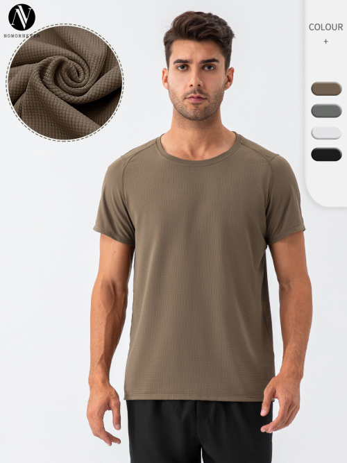 OEM & ODM Summer Men's Round Neck Loose Sports T-Shirt - Moisture-Wicking, Quick-Dry, Breathable Fitness Short Sleeve Outdoor Running Top for Wholesalers and Sourcing Agents31226