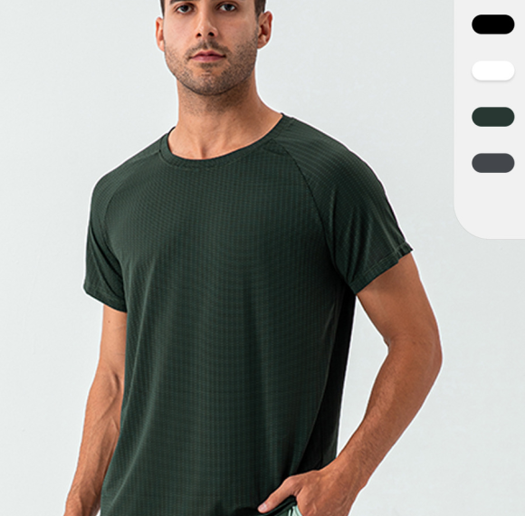 Wholesale Men's Summer Cooling Quick-Dry Fitness T-Shirt | OEM & ODM Options | Breathable Round Neck Casual Sports Top for Sourcing Agents and Distributors31224