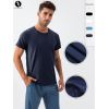 Men's Loose Fit Cooling Fitness T-Shirt - Breathable Quick-Dry Mesh Splicing for Sports & Training | OEM & ODM Activewear Wholesale Supplier31225