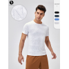 Men's Summer Fitness Short Sleeve Breathable Sports Running T-Shirt Slim Fit Round Neck Outdoor Training Quick-Dry Top 41229