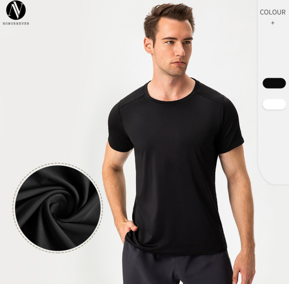 Eco-Friendly Men's Quick-Dry Sports Short Sleeve Top | Breathable Loose-Fit for Running | Partner with Us for OEM, ODM, and Wholesale Opportunities!21222