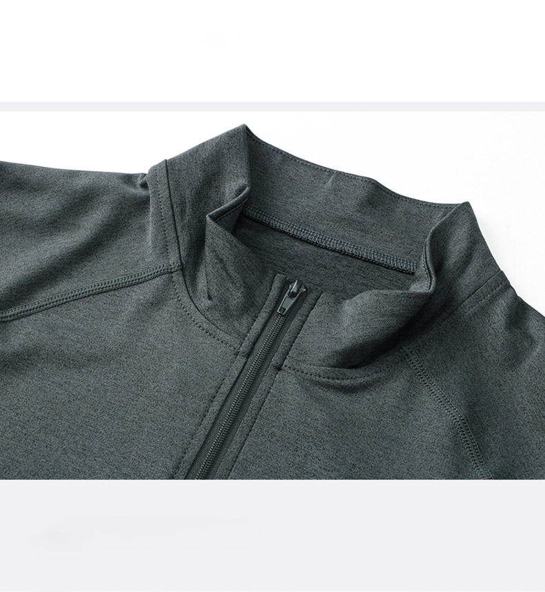 half-zip slim fit training hoodie