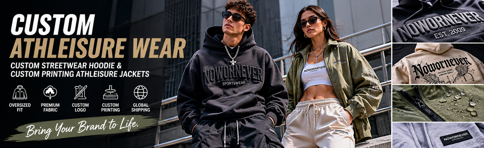 Custom Athleisure Wear Guide How to Source Custom Streetwear Hoodies and Custom Printing Athleisure Jackets