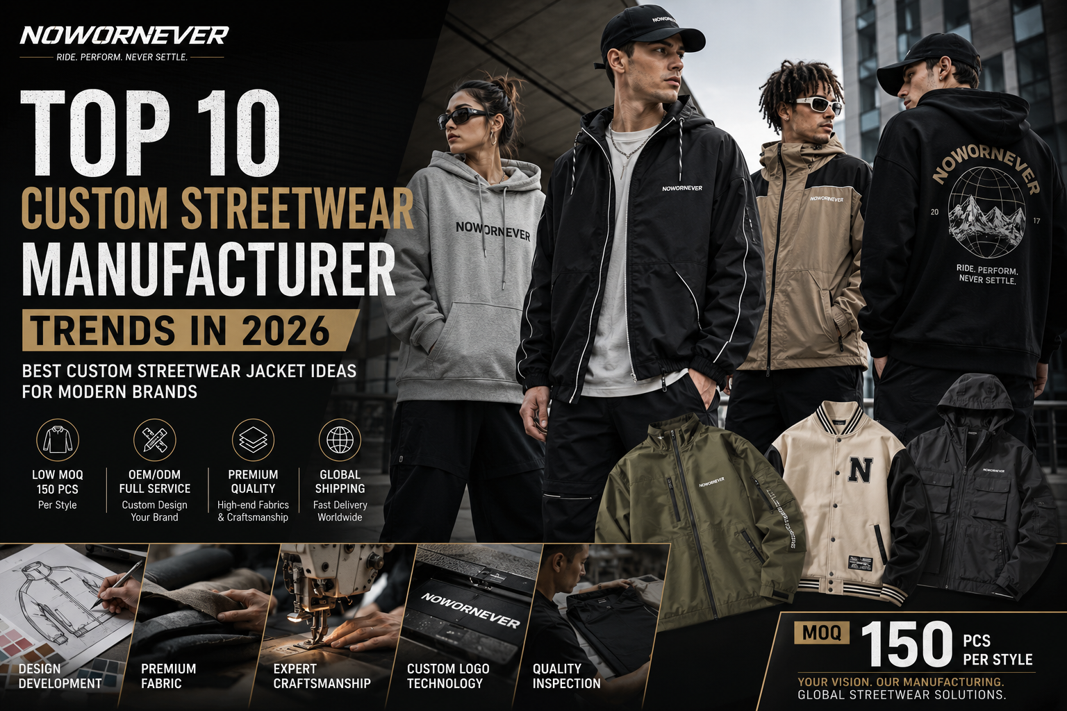 Top 10 Custom Streetwear Manufacturer Trends in 2026: Best Custom Streetwear Jacket Ideas for Modern Brands