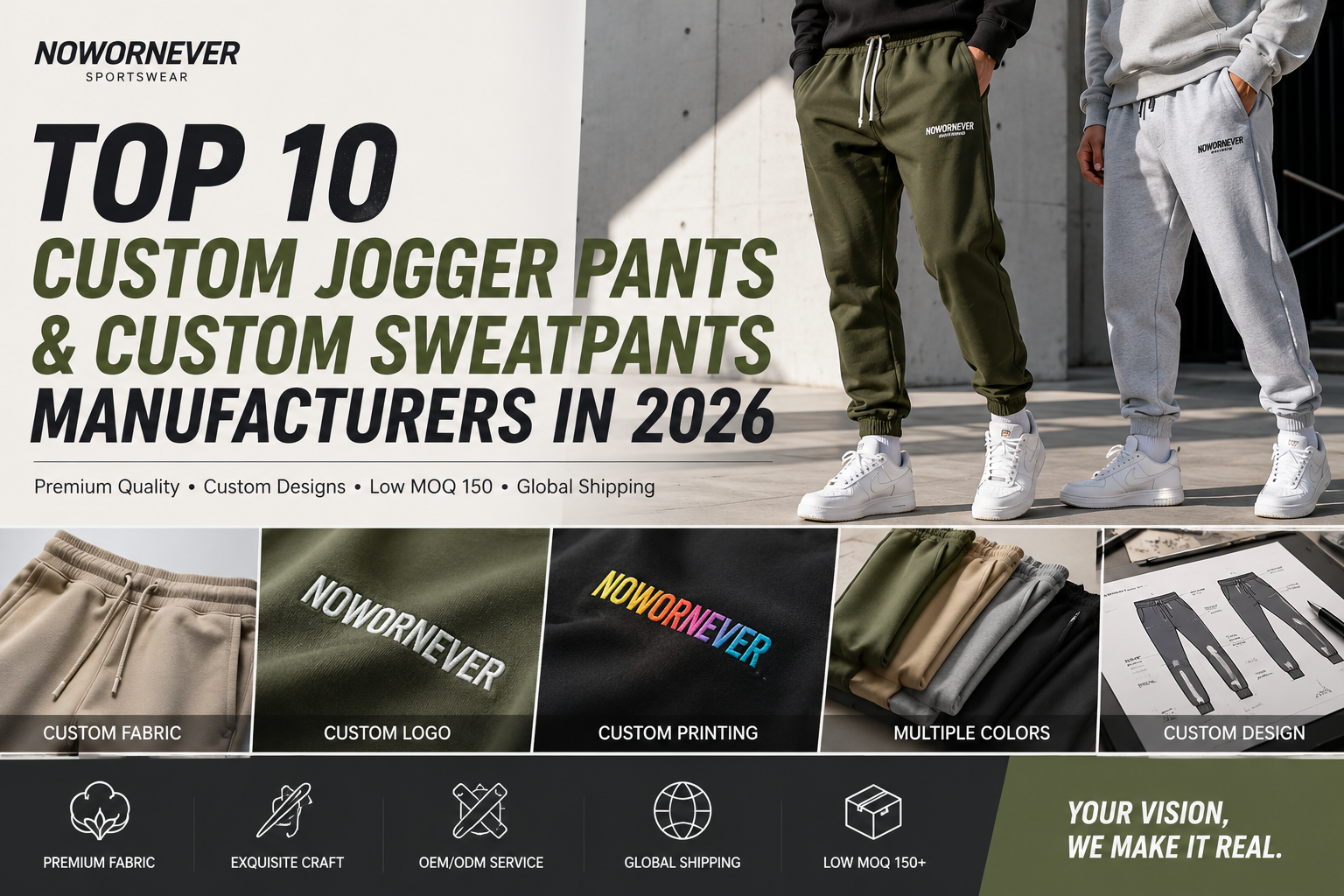 Top 10 Custom Jogger Pants & Custom Sweatpants Manufacturers in 2026