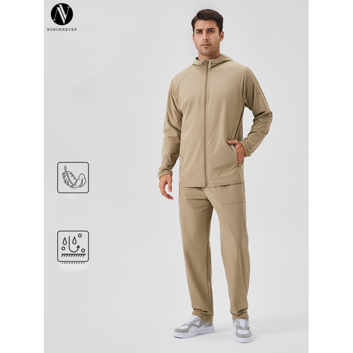 41552+41346Men's Autumn/Winter Sportswear Set OEM ODM Wholesale Manufacturer | Two-Piece Performance Activewear Bulk Supply for Brands, Importers, Distributors