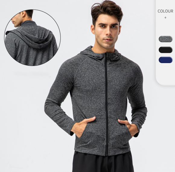 Men's Autumn/Winter Sports Jacket & Hoodie 9002 | OEM ODM Wholesale Manufacturer of High-Performance Quick-Dry Activewear for Global Brands & Importers | Custom Private Label Bulk Apparel Supply for Fitness & Training