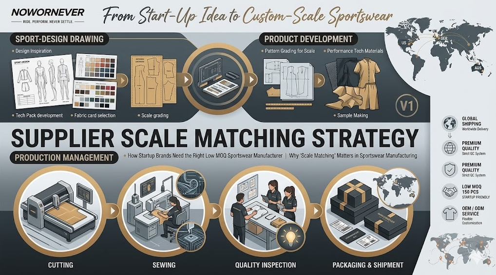 Low MOQ Sportswear Manufacturer Guide How to Choose the Right Custom Activewear Manufacturer for Startups and Small Batch Sportswear Factory Growth