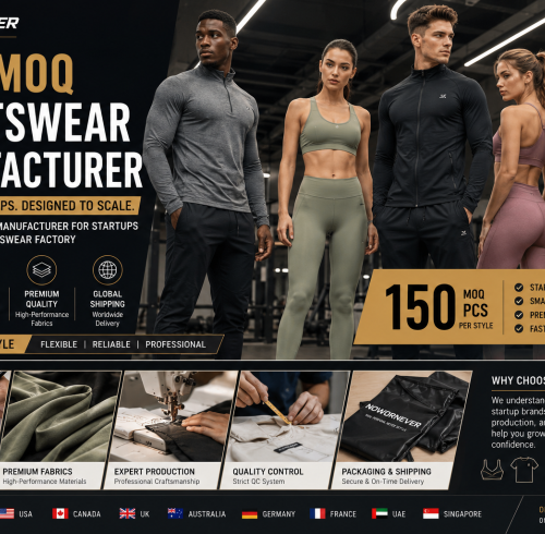 Low MOQ Sportswear Manufacturer Guide: How to Choose the Right Custom Activewear Manufacturer for Startups and Small Batch Sportswear Factory Growth